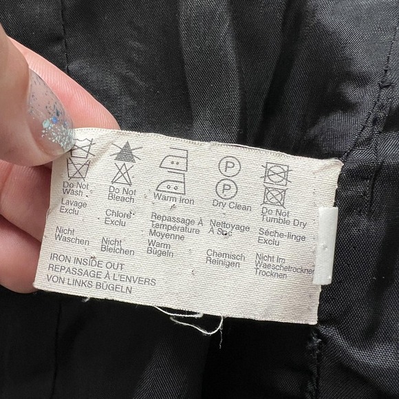 Vintage Esprit Blazer Womens 6 Black Velvet One Button Notch Lapel Jacket - Picture 10 of 11